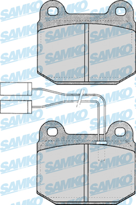 5SP022 Samko sada brzdových platničiek kotúčovej brzdy 5SP022 Samko