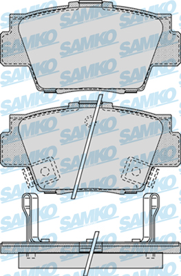 5SP1038 Samko sada brzdových platničiek kotúčovej brzdy 5SP1038 Samko