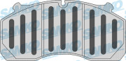 5SP1182 Sada brzdových destiček, kotoučová brzda Samko