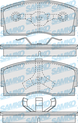 5SP926 Sada brzdových destiček, kotoučová brzda Samko