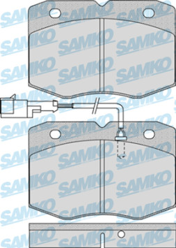5SP963 Sada brzdových destiček, kotoučová brzda Samko