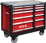 YT-09003 YATO Skrinka dielenská pojazdná 6 + 6 zásuviek červená YT-09003 YATO
