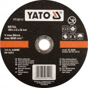 YT-5925 YATO Kotouč na kov 180 x 22 x 1,5 mm YT-5925 YATO