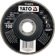 YT-83274 YATO Kotúč lamelový brúsny na kov 125x22,4mm P80 YT-83274 YATO
