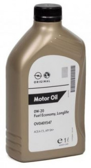 OPE0W201  Motorový olej GM 0W-20 1L GM